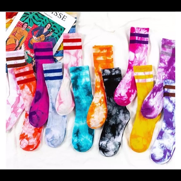 Accessories - Tie dye cotton tube socks #10